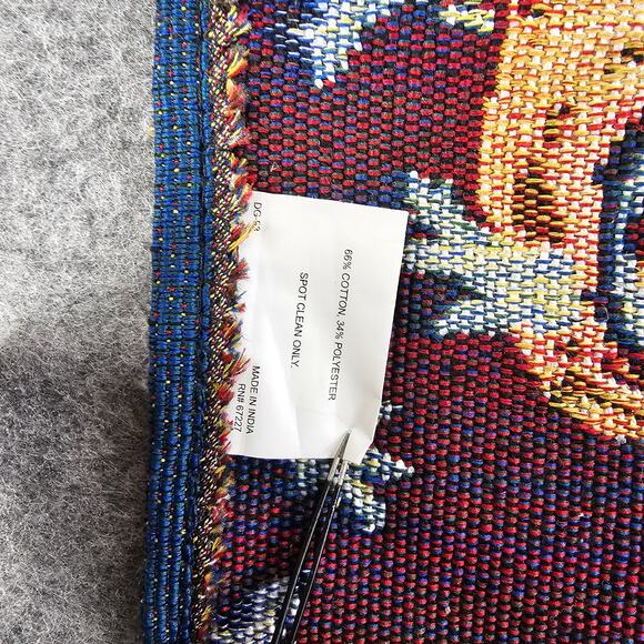 Fall Pumpkin Blue Truck Tapestry Placemats Autumn Leaves Vintage Pickup Truck - Picture 8 of 9